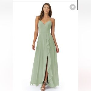 Dusty Sage green azazie dress